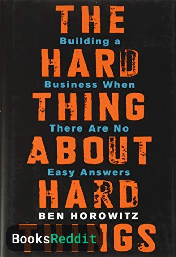 Cover of The Hard Thing About Hard Things